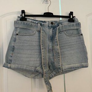 High Rise Jean Shorts